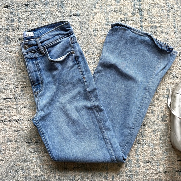 LOFT Light Blue Wide Leg Jeans - Picture 4 of 4